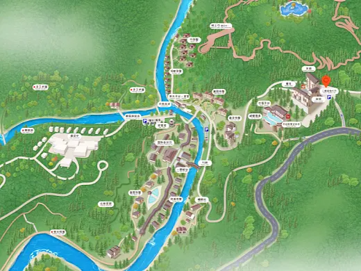 松阳结合景区手绘地图智慧导览和720全景技术，可以让景区更加“动”起来，为游客提供更加身临其境的导览体验。